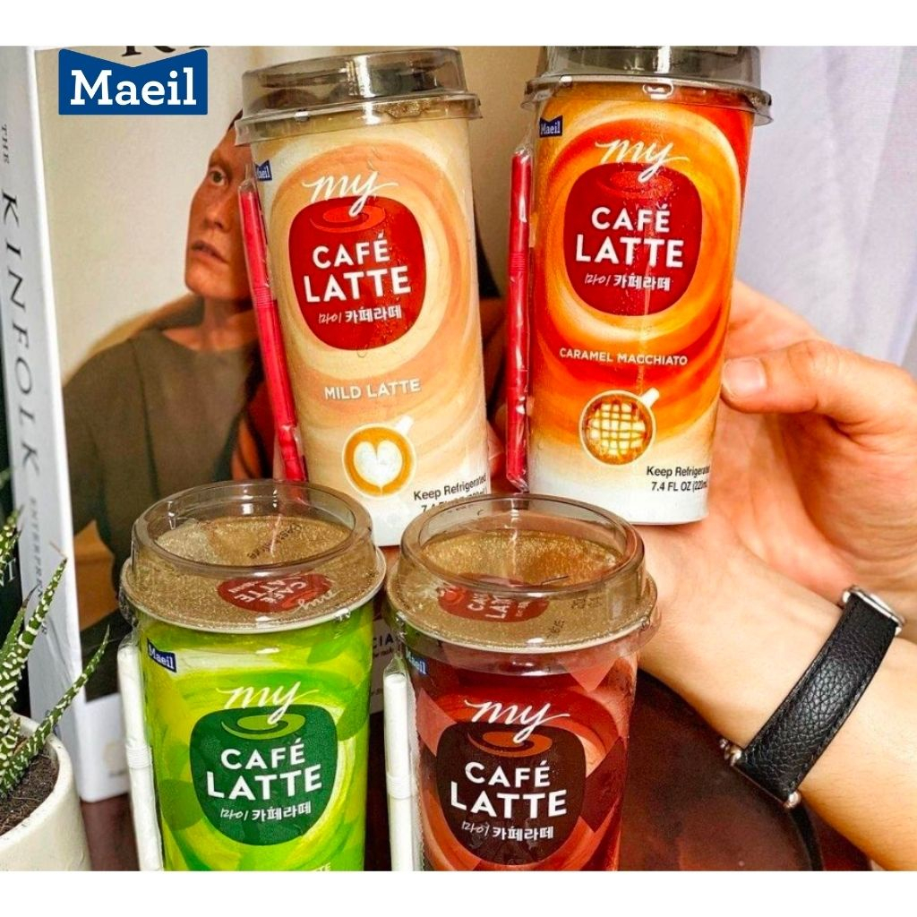 Ảnh Cà phê Latte MAEIL Hàn Quốc uống liền pha sẵn tiện lợi tỉnh táo đủ vị dạng thùng 10 cốc 3