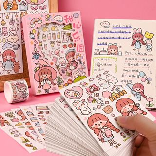 Sticker Happy Day cute - hình dán phong cách Hàn Quốc - chống nước