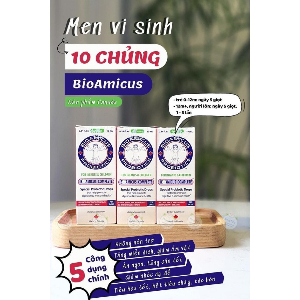 Bioamicus Complete Men vi sinh 10 chủng lọ 10ml | Shopee Việt Nam