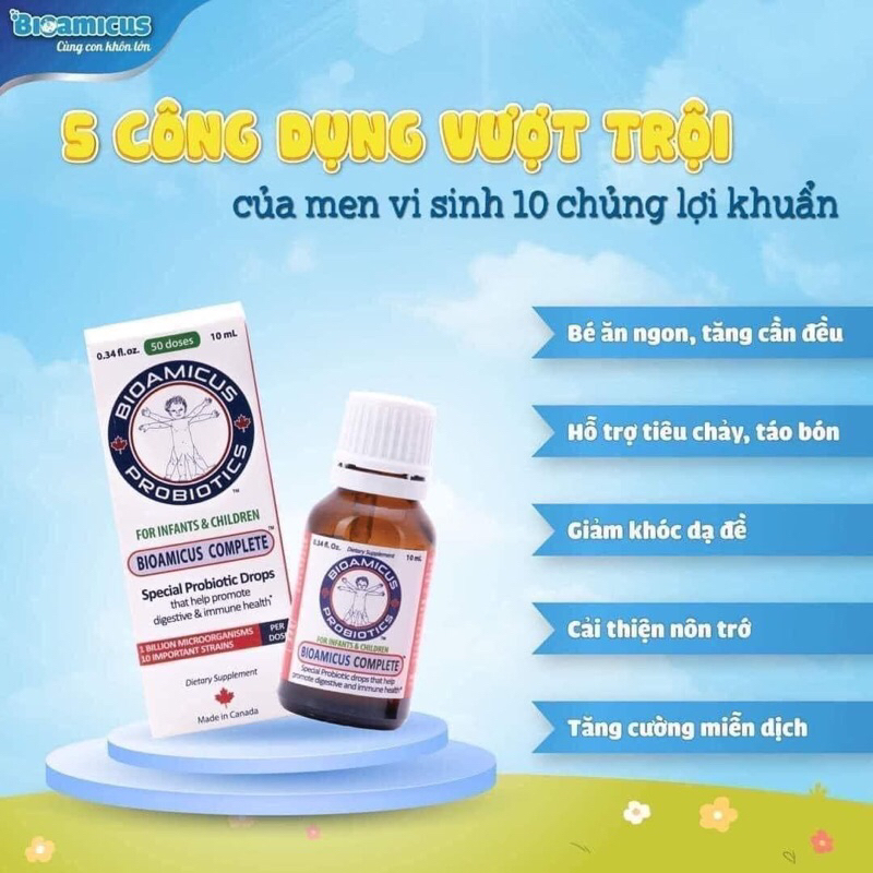 Cặp Đôi vitaminK2+D3 và men 10 chủng Bioamisus Complete ( kèm quà )
