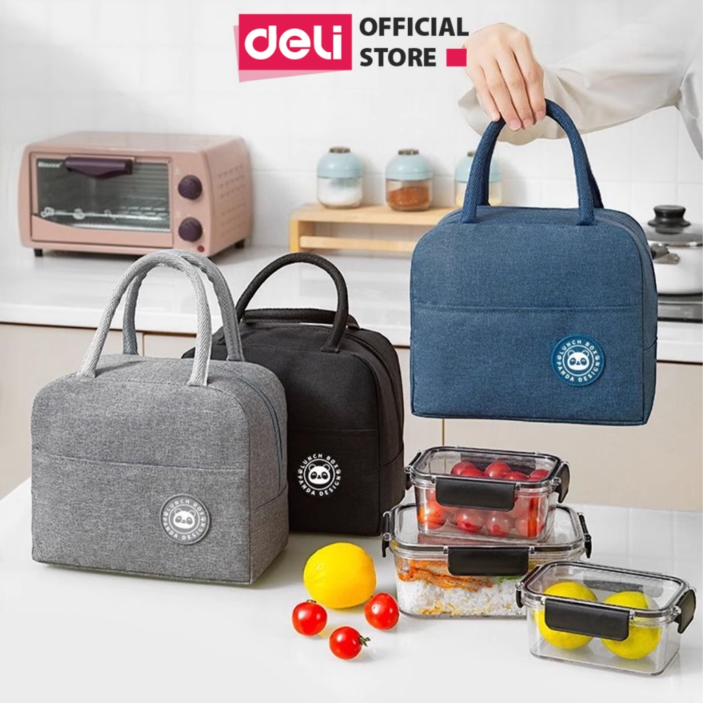 Túi Đựng Hộp Cơm Giữ Nhiệt Chống Thấm Nước Deli, Túi Giữ Nhiệt Đựng Hộp Cơm Văn Phòng Cao Cấp
