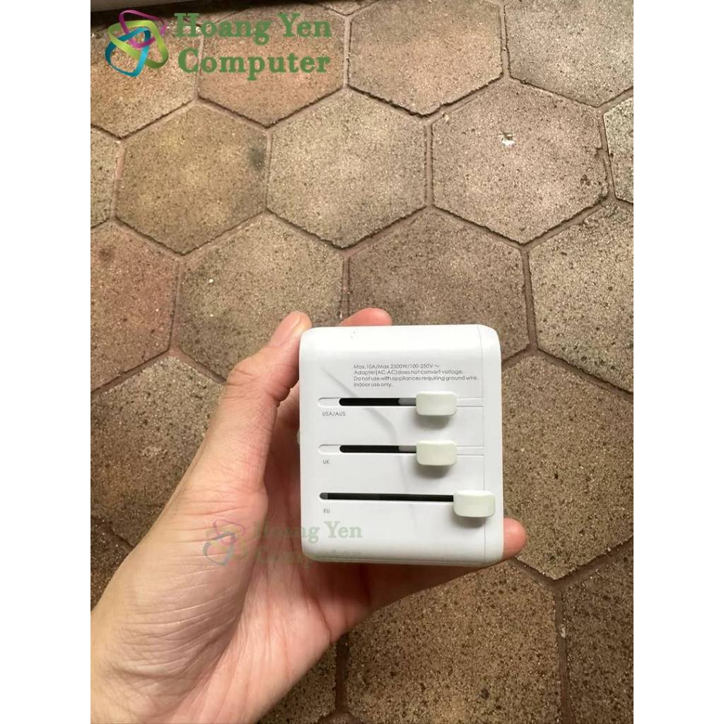 Cốc Sạc Du Lịch Remax RP-U23 12W - Chui Cắm UK/EU/US/AUS - BH 1 Năm - Hoàng Yến Computer