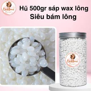 [CHE TÊN] Hũ 500gr sap wax lông siêu bám lông Lyihome wax nách, tay, chân, bikini tặng que gỗ