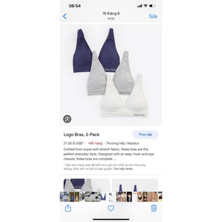 Áo lót không gọng Steve-Lucky-BEBE-C&C-Hurley-Nautica cotton(tag 16$)