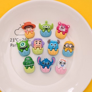 MEOWU Charm dán dễ thương, sticker nổi trang trí đồ dùng học tập laptop, điện thoại Minion
