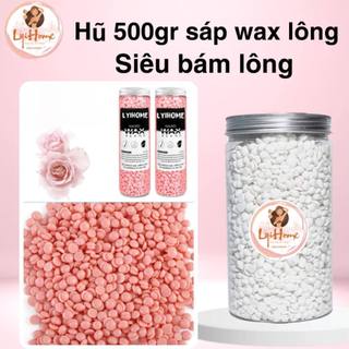 [ Che Tên] Hũ 500gr sáp wax lông cao cấp SIÊU BÁM LÔNG, hạt sáp to, thơm đi sạch cả râu nam ngắn, cứng LYIHOME