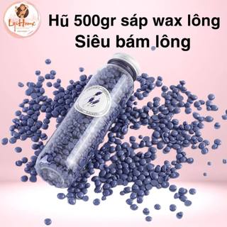 [ Che Tên] Hũ 500gr sáp wax lông cao cấp SIÊU BÁM LÔNG, hạt sáp to, thơm đi sạch cả râu nam ngắn, cứng LYIHOME