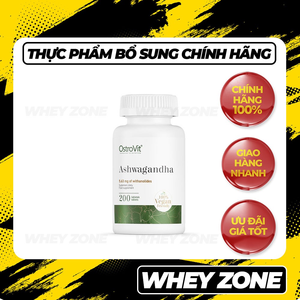 Thực Phẩm Sức Khỏe Ostrovit Ashwagandha 375Mg, Viên Uống Tinh Chất Nhân ...