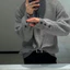 <<Có sẵn>> 021 Áo sweater dệt kim màu xám nút kiểu cổ tròn dài tay phong cách Hàn Quốc dành cho nam trẻ trung cá tính