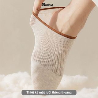 [MUA 2 GIẢM 10%] Combo tất lười nam mang mùa hè GOMTAT, vớ lười chống tuột gót, thoáng khí - MIA-1402