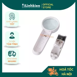 Kính lúp phóng đại 15x tay cầm có đèn Led trợ sáng chuyên dụng chất lượng tốt