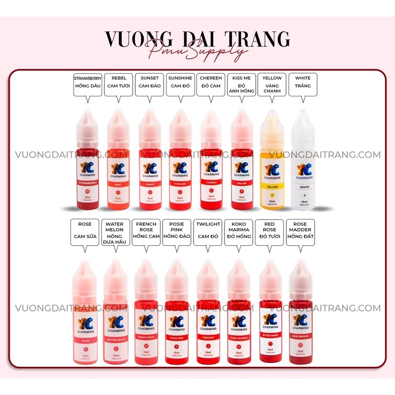 [ CHÍNH HÃNG ] Mực môi/ màu xử lý YC mini size 3ml | Shopee Việt Nam