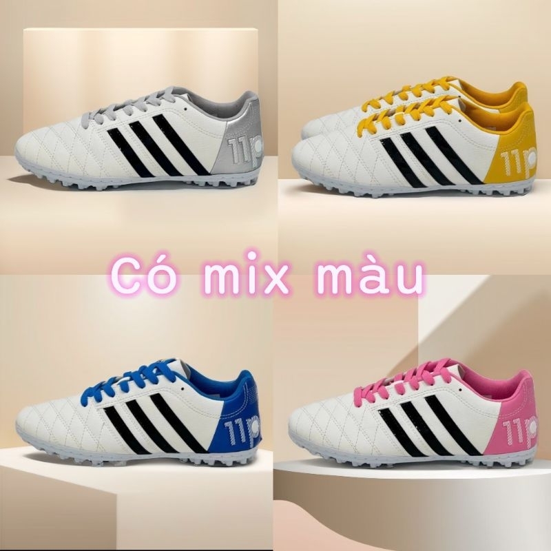Giày Wika 3 sọc Toni 11Pro chính hãng khâu full đế hỗ trợ đổi size [ Tặng kèm tất dây phối màu băng keo]
