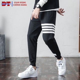 Quần Nam Trơn Bo Gấu Phối Sọc Basic Phong Cách Trẻ Trung Thời Trang - DTB K1