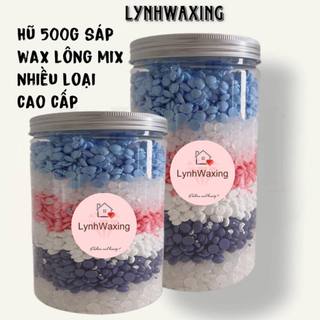 [Che tên] Sáp wax lông 500g sữa dừa mix nhiều dòng sáp - tẩy lông cao cấp siêu bám siêu sạch siêu bám lông Lyihome