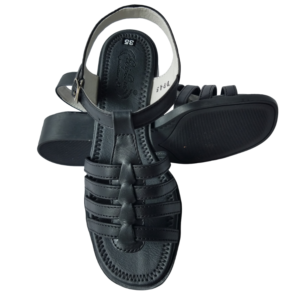 Giày Sandal Cao Gót Nữ Da Bò Thật BIGGBEN Cao 4 Phân HKD757