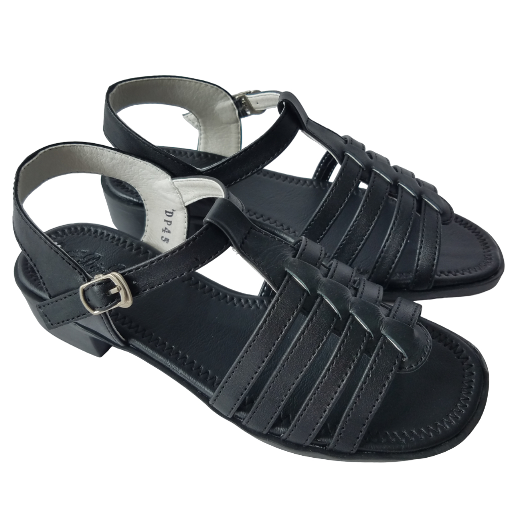 Giày Sandal Cao Gót Nữ Da Bò Thật BIGGBEN Cao 4 Phân HKD757