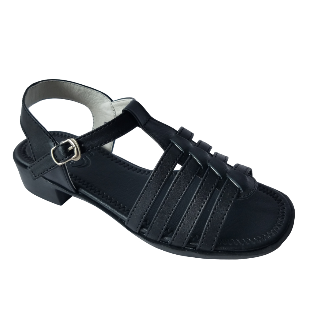 Giày Sandal Cao Gót Nữ Da Bò Thật BIGGBEN Cao 4 Phân HKD757