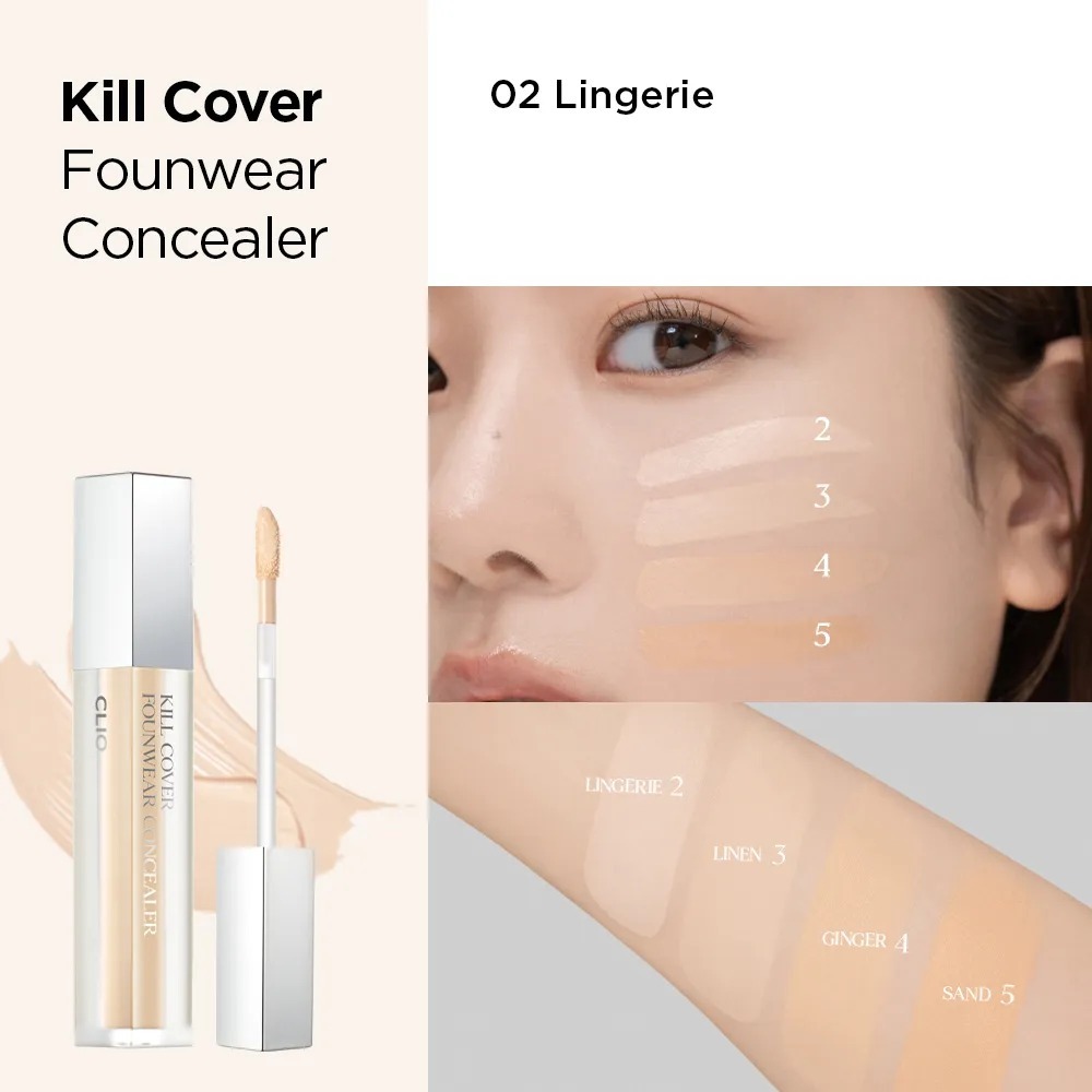 Ảnh Kem Che Khuyết Điểm Clio Kill Cover Founwear Concealer 6g 3