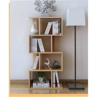 KỆ CHỮ S ĐỂ SÁCH VÀ TRANG TRÍ NHÀ CỬA BẰNG GỖ