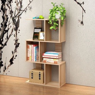 KỆ CHỮ S ĐỂ SÁCH VÀ TRANG TRÍ NHÀ CỬA BẰNG GỖ