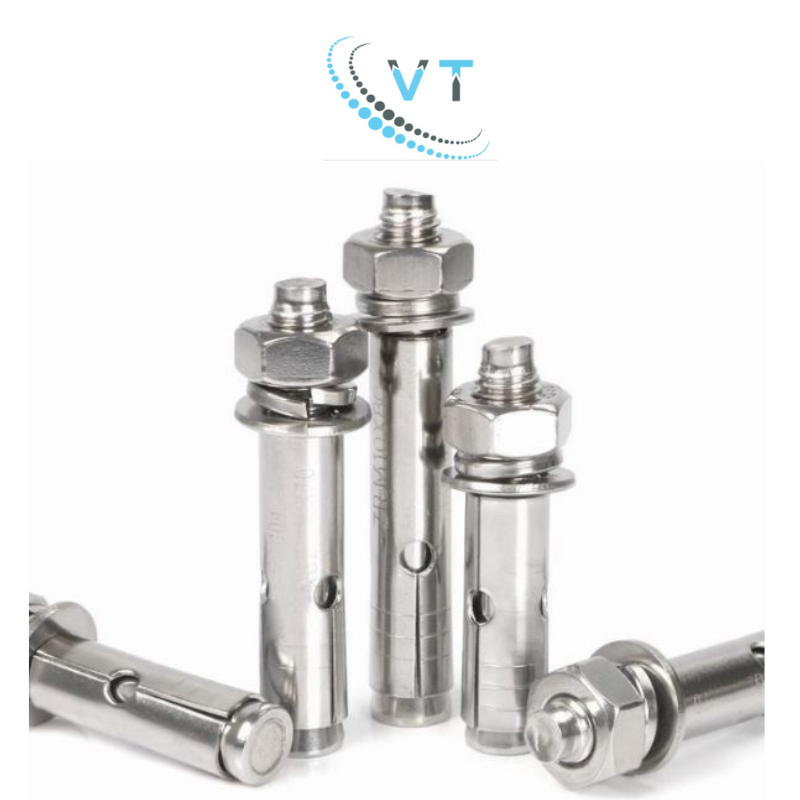 Bulong Tắc Kê Nở Inox 304 (Nở Rút) M6 M8 M10 M12 - Đủ Size 5cm đến 12cm - Tắc Kê Sắt Không Gỉ Chống Ăn Mòn Cao Cấp