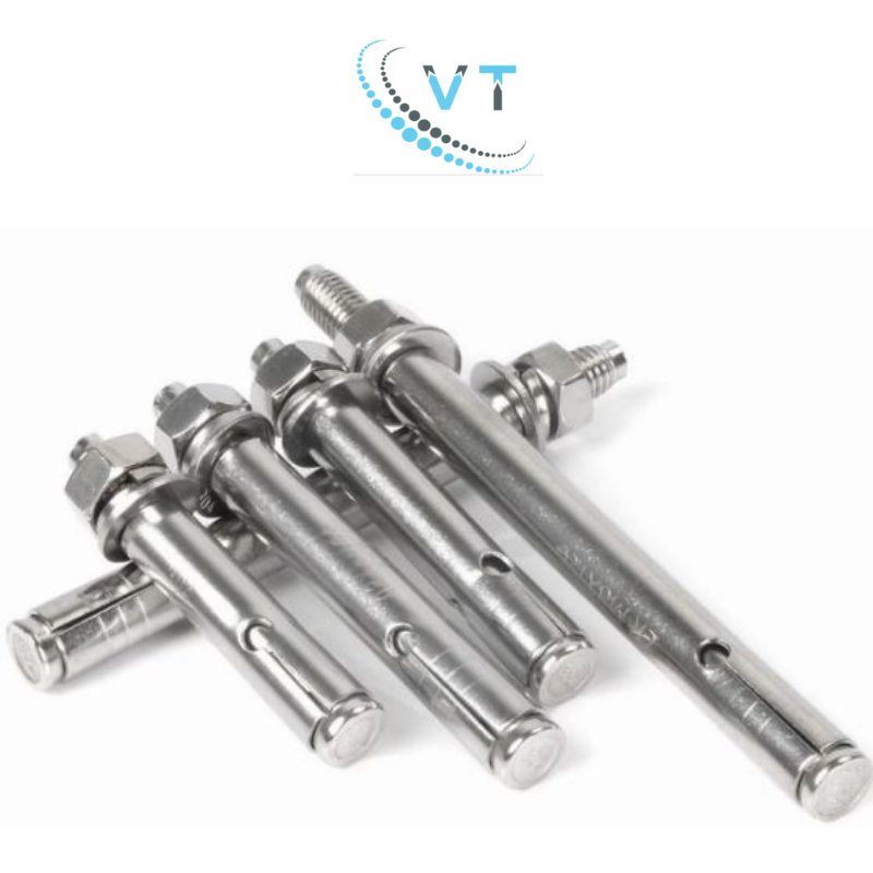 Bulong Tắc Kê Nở Inox 304 (Nở Rút) M6 M8 M10 M12 - Đủ Size 5cm đến 12cm - Tắc Kê Sắt Không Gỉ Chống Ăn Mòn Cao Cấp