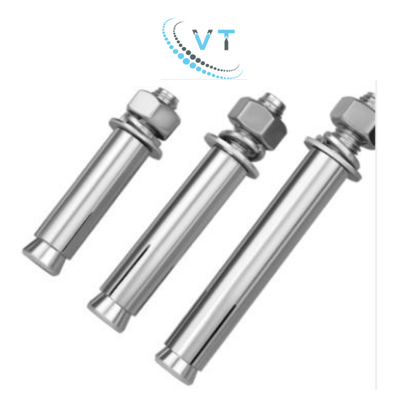 Bulong Tắc Kê Nở Inox 304 (Nở Rút) M6 M8 M10 M12 - Đủ Size 5cm đến 12cm - Tắc Kê Sắt Không Gỉ Chống Ăn Mòn Cao Cấp