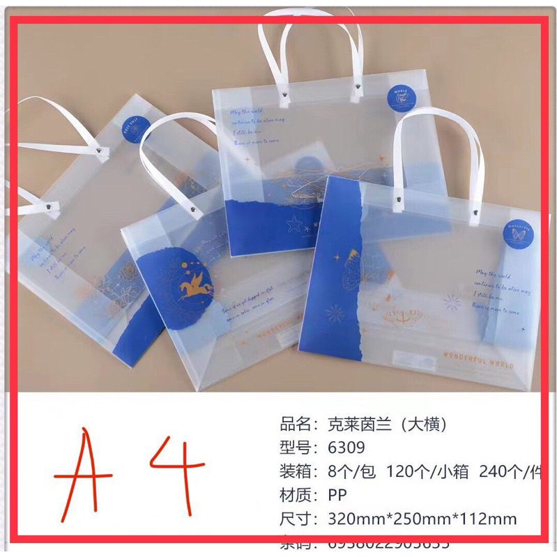 [HOT] TÚI ĐỰNG QUÀ TRONG SUỐT HÌNH CUTE KT32x25x11CM  - VPP QUỐC HUY.
