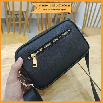 Clutch hộp cầm tay handmade có dây đeo chéo, ví cắp nách chất liệu da bò thật nam nữ cao cấp CL08