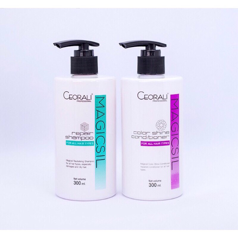 Dầu gội và xả Ceorali Magicsil phục hồi tóc chuyên sâu Dầu gội và xả Ceorali Magicsil