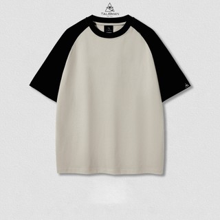 Áo Phông Raglan, Áo Thun Tay Lỡ Talisman Áo Thun Nam Nữ Phối Tay Chất Liệu Cotton Form OverSize