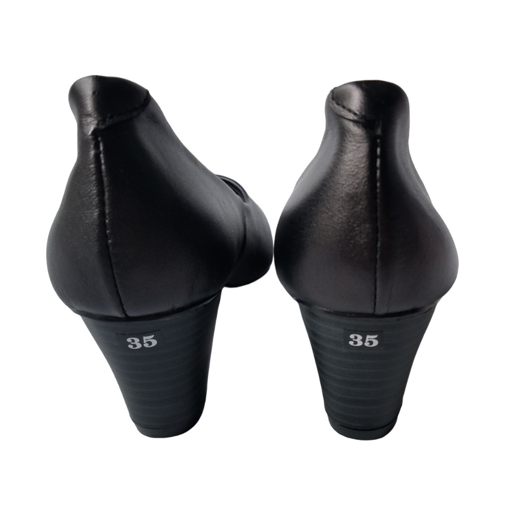 Giày Cao Gót Nữ Da Bò Thật BIGGBEN Cao 5 Phân HKD758