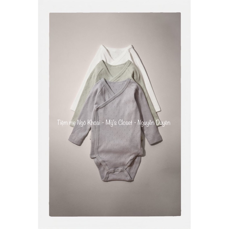 [MD41] Z.R Body cài chéo thông hơi hàng xuất xịn cho bé gái Ngô Khoai Mỳ