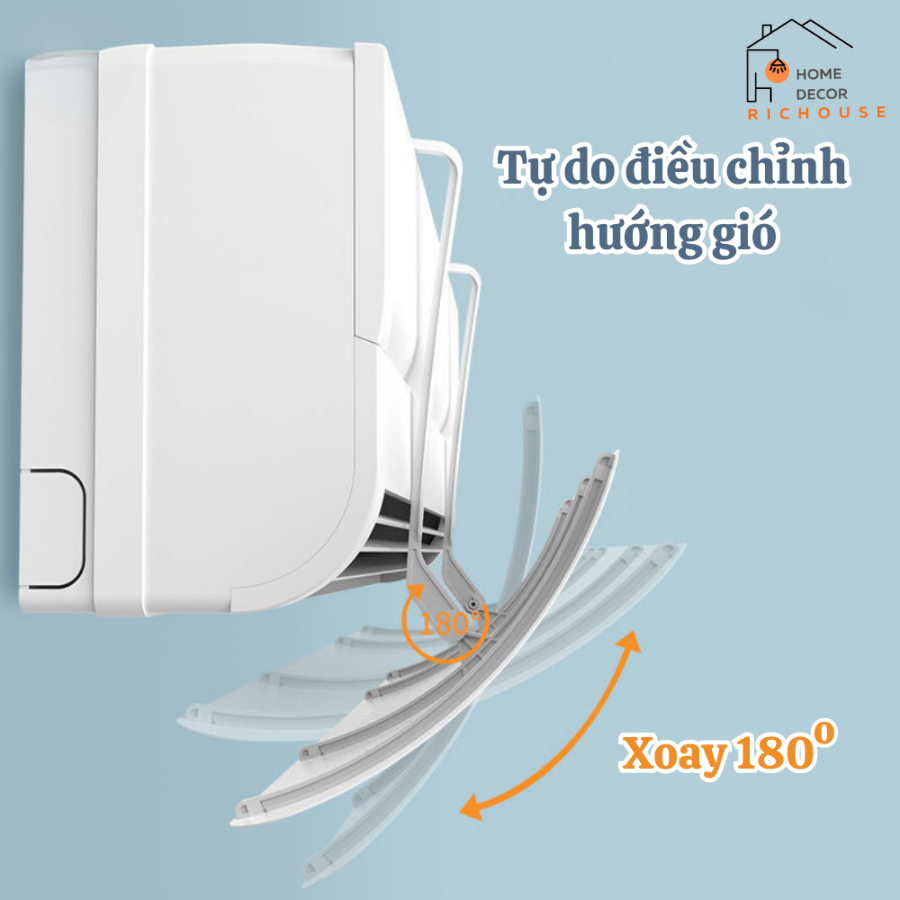 Tấm Chắn Gió Điều Hoà, Tấm chuyển đổi hướng gió điều hoà, máy lạnh bảo vệ sức khoẻ gia đình