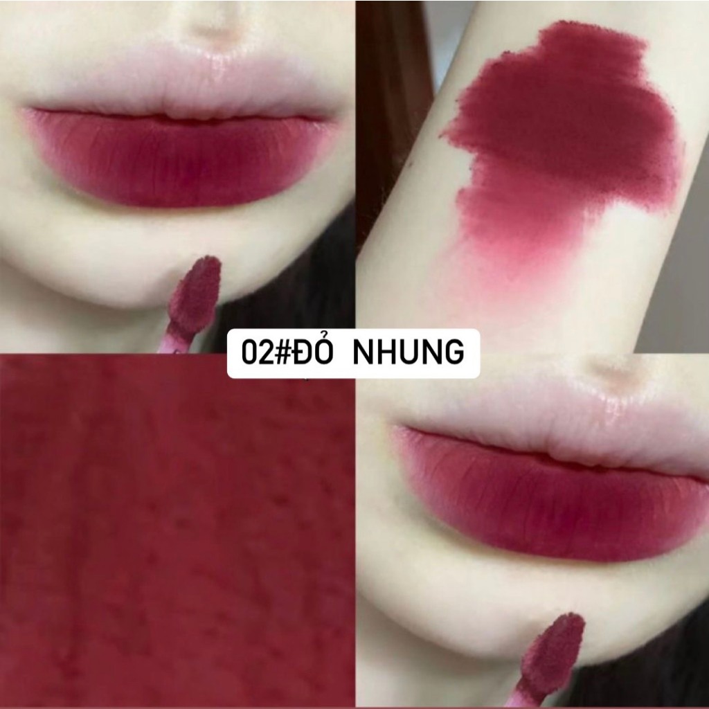 SET Son Kem Lì DANMOLU Hương Dâu Cam Màu Son Chuẩn Toàn Màu Đẹp Chuẩn Chính Hãng Nội Địa Trung SS02