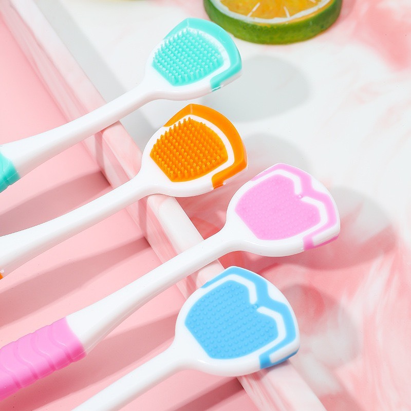 [TẶNG KÈM GEL] Bàn Chải Lưỡi CLEANER, Dụng Cụ Vệ Sinh Lưỡi Cao Cấp, Lưỡi Chải Lông Mềm, Êm Không Rát Lưỡi BCL01
