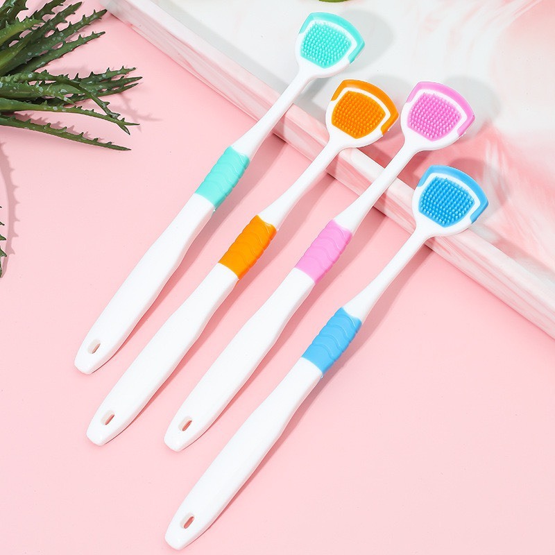 [TẶNG KÈM GEL] Bàn Chải Lưỡi CLEANER, Dụng Cụ Vệ Sinh Lưỡi Cao Cấp, Lưỡi Chải Lông Mềm, Êm Không Rát Lưỡi BCL01