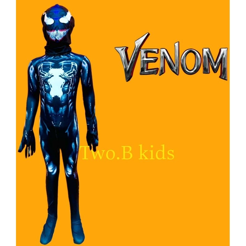 Bộ cosplay Venom đen loại mỏng cao cấp