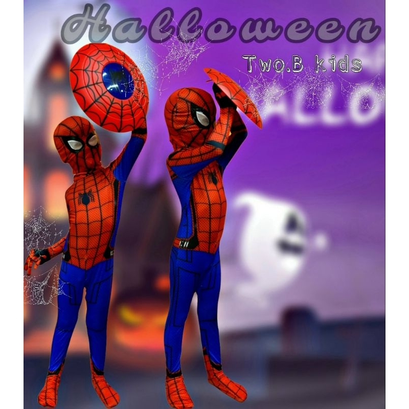 Bộ cosplay Spiderman liền cao cấp cho bé trai