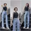 YURI JEANS - Quần Jeans ông Suông Nữ Lưng Cao Cạp Nút