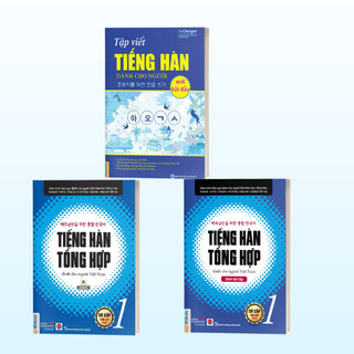 Sách - Combo Tiếng Hàn Tổng Hợp Sơ Cấp 1 (Giáo Trình + Sách Bài tập) Và Vở Tập Viết Tiếng Hàn