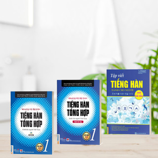 Sách - Combo Tiếng Hàn Tổng Hợp Sơ Cấp 1 (Giáo Trình + Sách Bài tập) Và Vở Tập Viết Tiếng Hàn