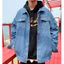 Áo khoác bò jean nam nữ form suông rộng FABUMAN basic unisex rách phong cách Hàn quốc trẻ trung