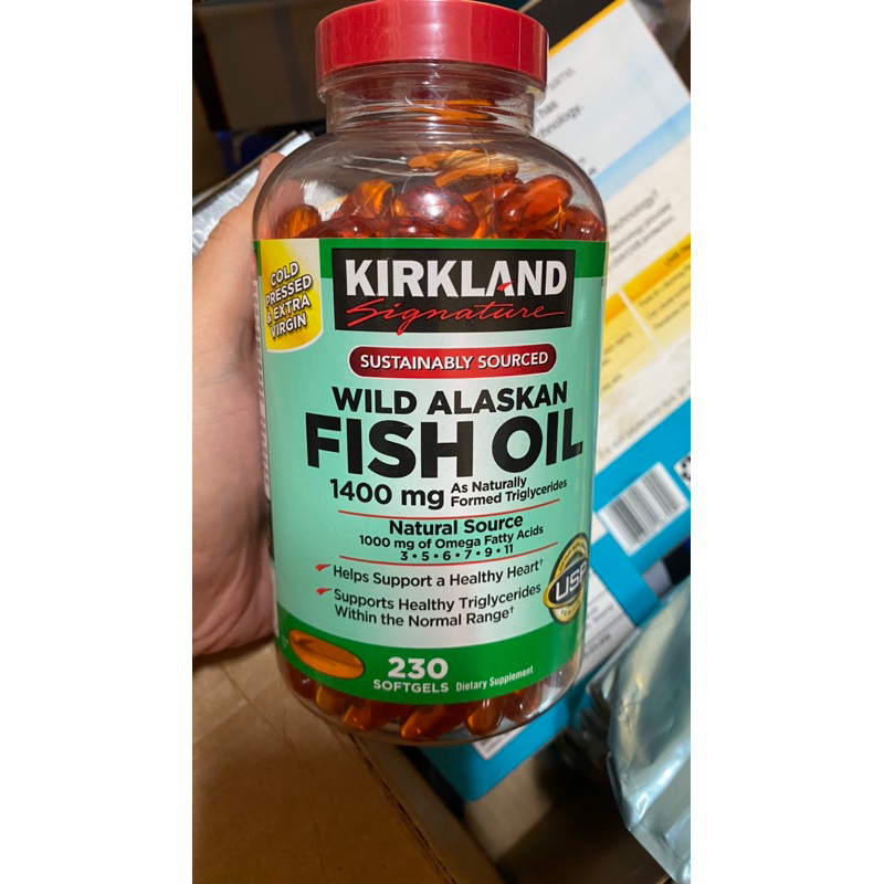 Dầu cá Kirkland Wild Alaskan Fish Oil 1400mg hộp 230 viên Shopee Việt Nam