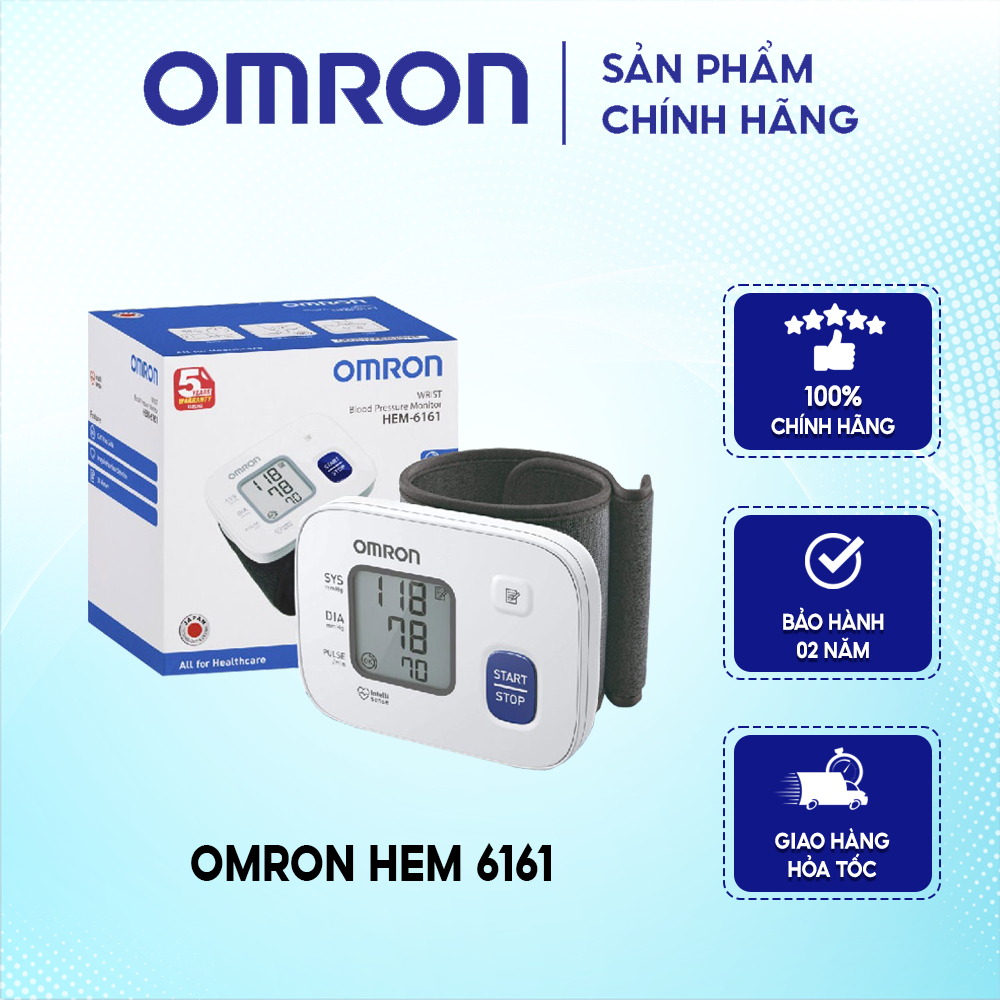 Ảnh Máy đo huyết áp cổ tay tự động OMRON HEM 6161 - 01 bộ 1
