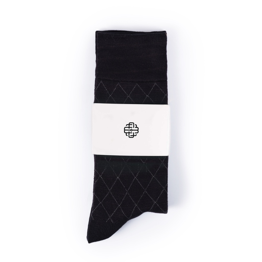 Ảnh Tất Cổ Cao Mang Giày Tây, Quả Trám 3 Màu - Cotton Co Giãn Thấm Hút Tốt - Thương Hiệu Be Classy 2