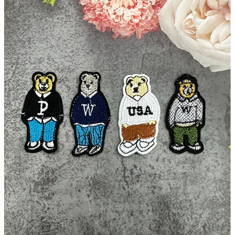 logo , sticker thêu GẤu W ủi nhiệt | Shopee Việt Nam