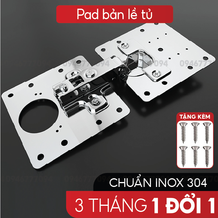 Miếng thép sửa bản lề tủ pad vuông, pad chữ nhật cửa gỗ DOJA - Hít nam ...