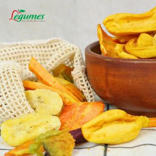Thập Cẩm Rau Củ Sấy Giòn Nguyên Miếng Không Đường - Snack Lành Mạnh Cho Sức Khỏe, Ăn Vặt Không Lo Tăng Cân